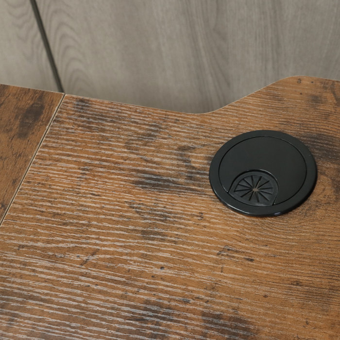 Inbox Zero Dhavina 59'' LShape Adjustable Height Standing Desk